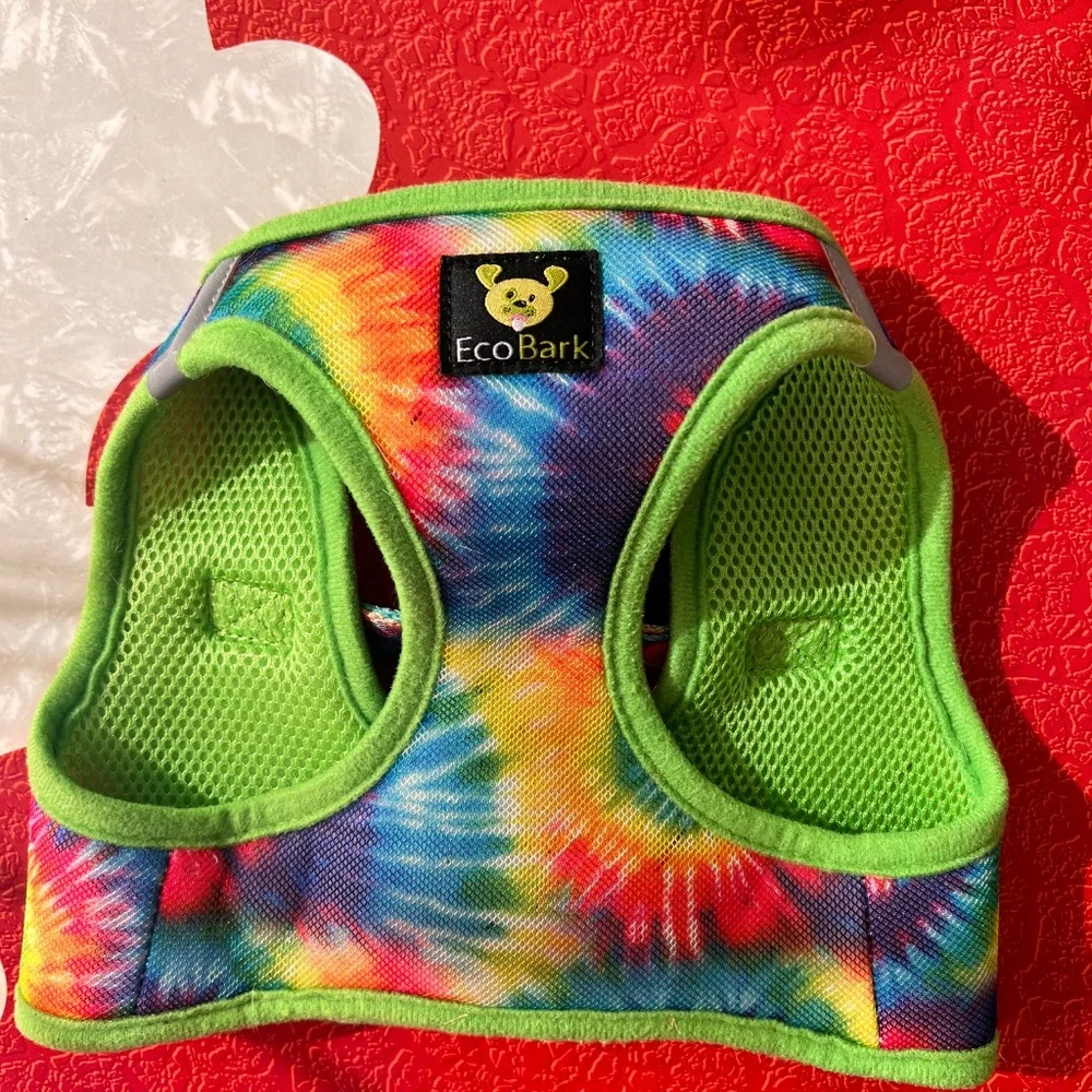 Tie Dye Dog Harness-fits 23 to 28 lbs, like new